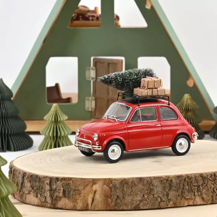 Norev Fiat 500 L 1968 Red Christmas 1:18