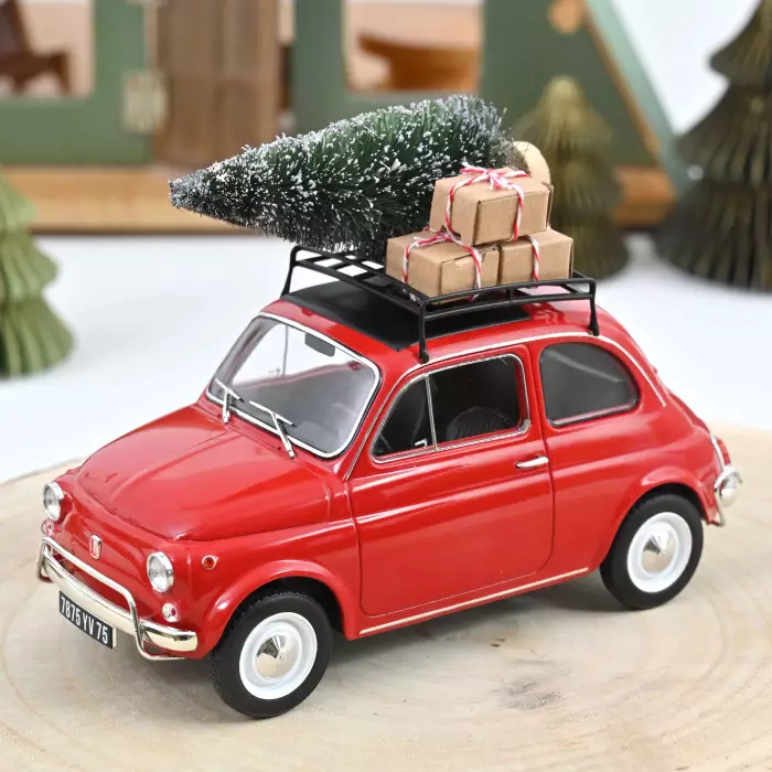 Norev Fiat 500 L 1968 Red Christmas 1:18