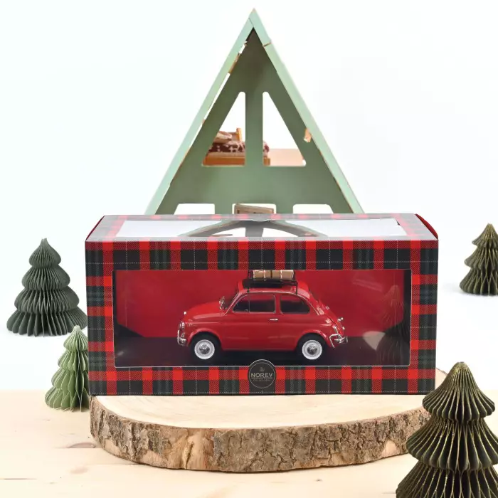 Norev Fiat 500 L 1968 Red Christmas 1:18