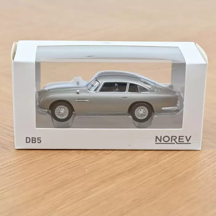 Norev Aston Martin DB5 1963 Silver Birch Jet Car 1:43