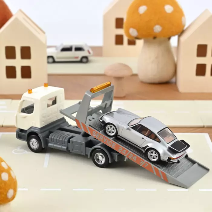 Norev Breakdown Truck Plastigam & Porsche 911 Jet Car Set 1:43