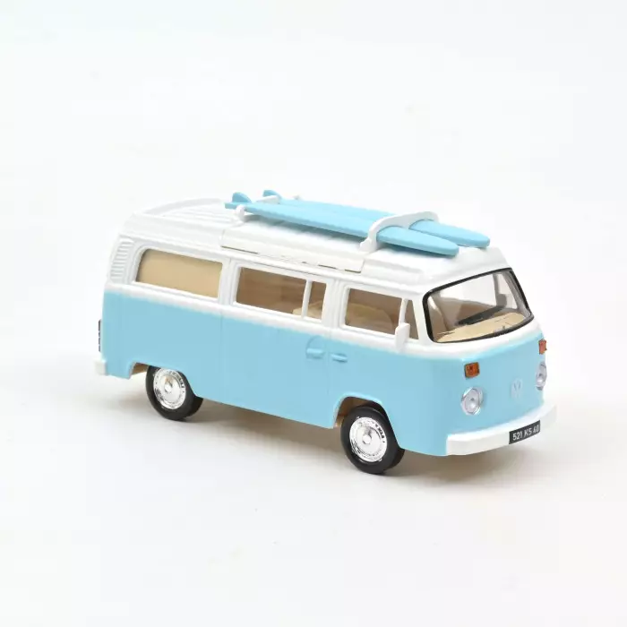 Norev VW Combi T2b Camper Van 1973 Light Blue Jet Car 1:43