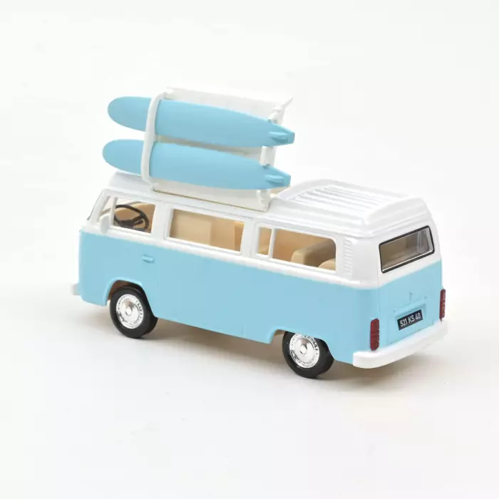 Norev VW Combi T2b Camper Van 1973 Light Blue Jet Car 1:43