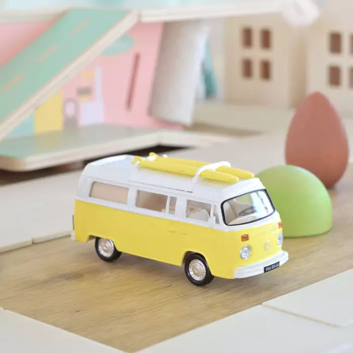 Norev VW Combi T2b Camper Van 1973 Yellow Jet Car 1:43