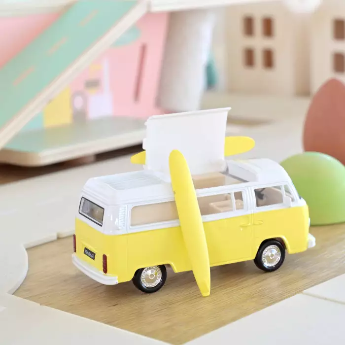 Norev VW Combi T2b Camper Van 1973 Yellow Jet Car 1:43