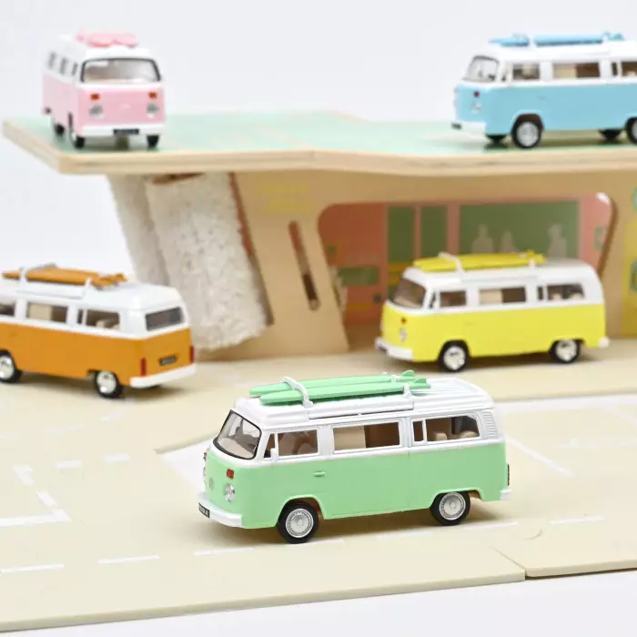 Norev VW Combi T2b Camper Van 1973 Green Jet Car 1:43