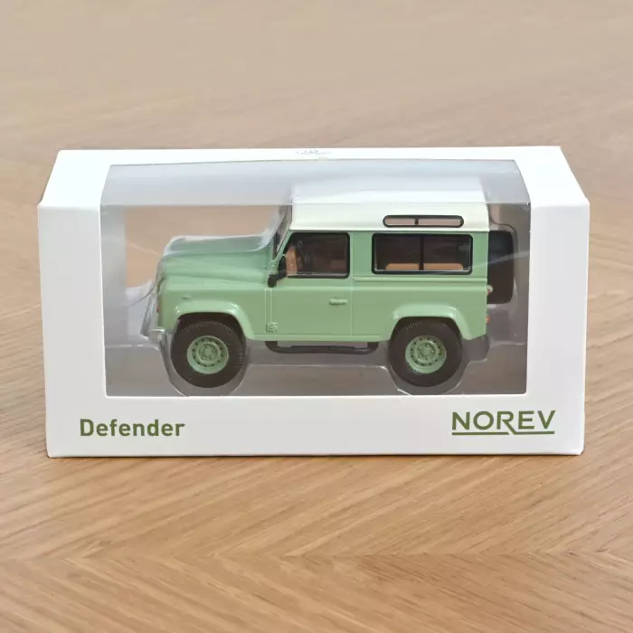 Norev Land Rover Defender 1995 Blue & White Jet Car 1:43