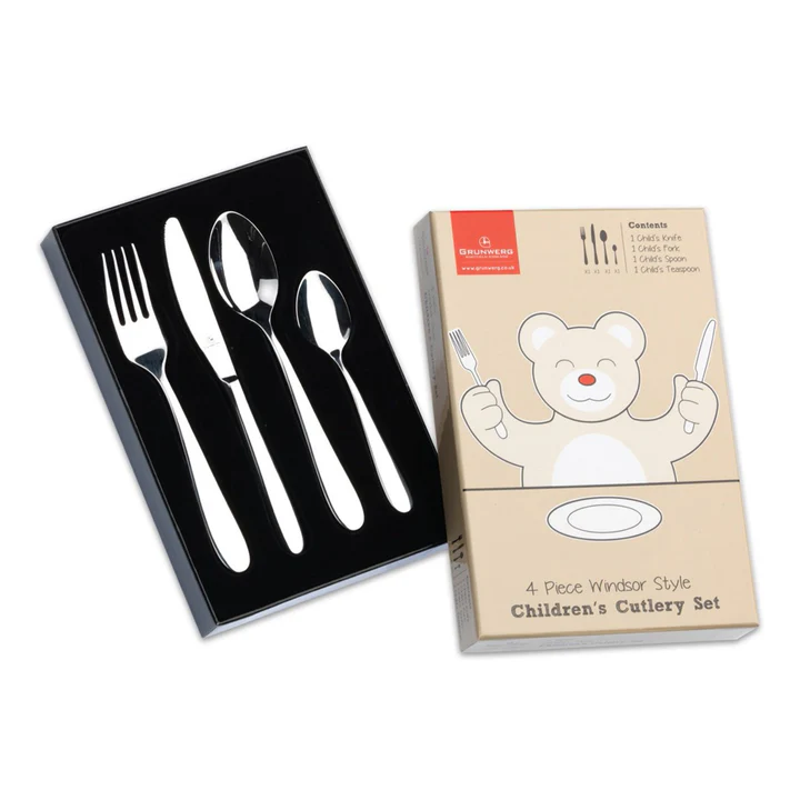 Grunwerg Windsor 4 Piece Child's Boxed Cutlery Set