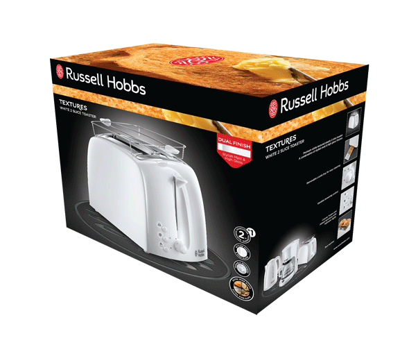 Russell Hobbs Textures Toaster - White