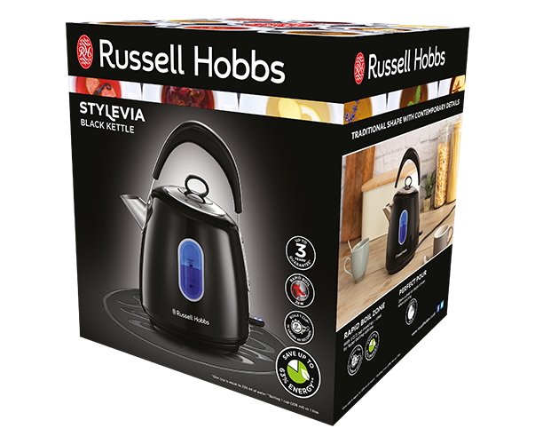 Russell Hobbs Stylevia Kettle Black