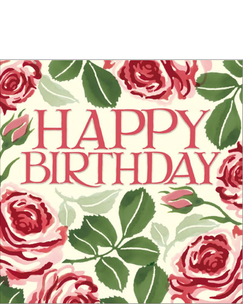 Emma Bridgewater Roses Happy Birthday Card