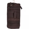 Aswood Leather Wash Bag Brown Liam