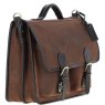 Ashwood Leather Briefcase Brown Oily Jones