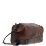 Ashwood Leather Washbag Brown Lou