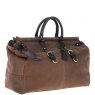 Ashwood Leather Holdall Oily Brown Gladstone