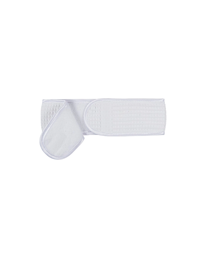 Chalk Babs Waffle Headband White