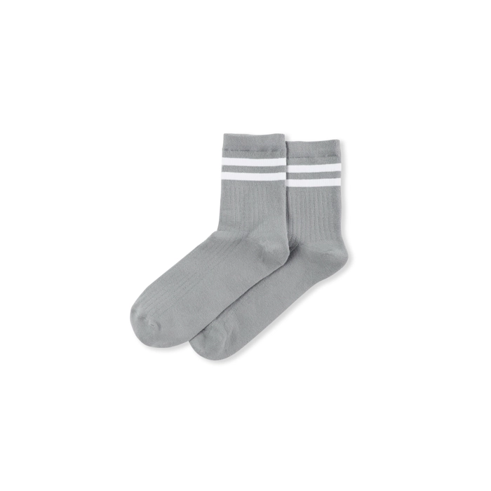 Chalk Bamboo Ankle Socks Grey