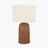 Pacific Andros Brown Woven Seagrass Table Lamp