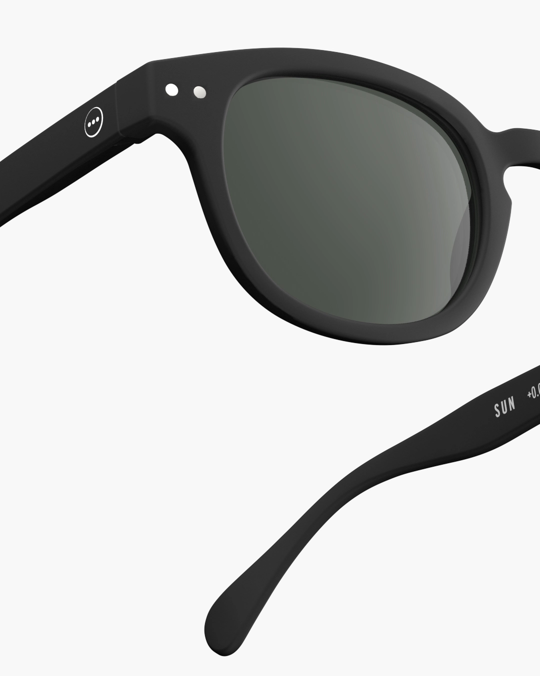 IZIPIZI  #C Black Reading Sunglasses