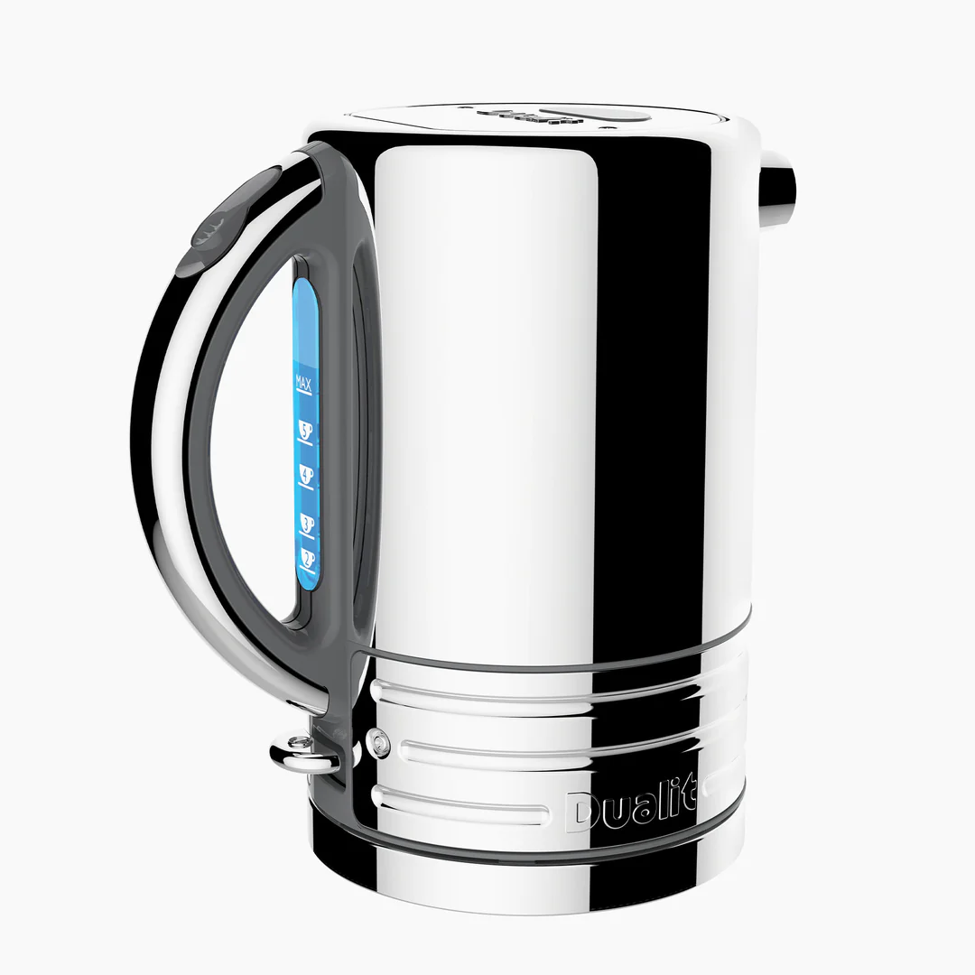 Dualit Architect Kettle | Grey Body With Stainless Steel Panels