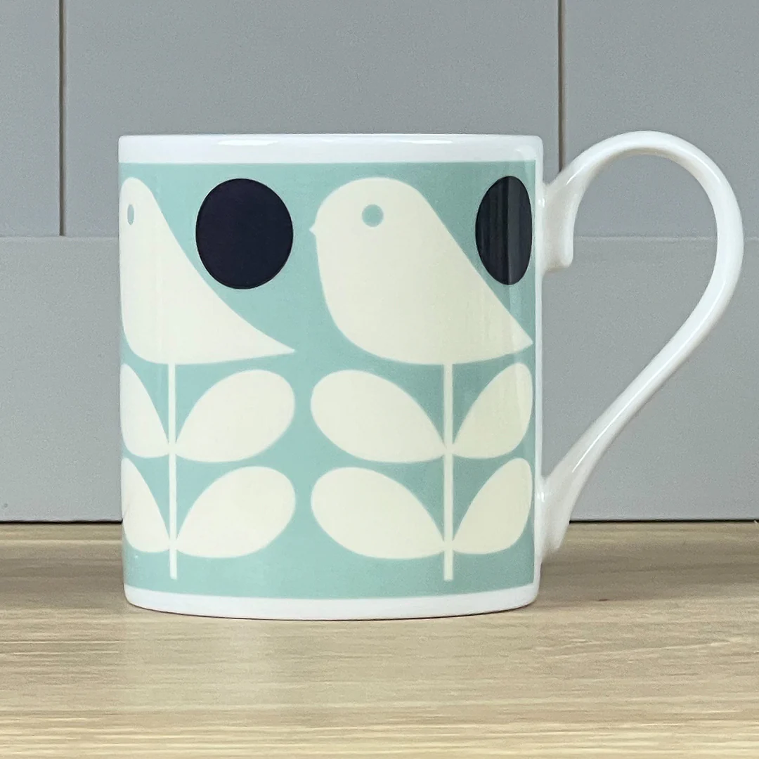 Orla Kiely Early Bird Light Blue Mug