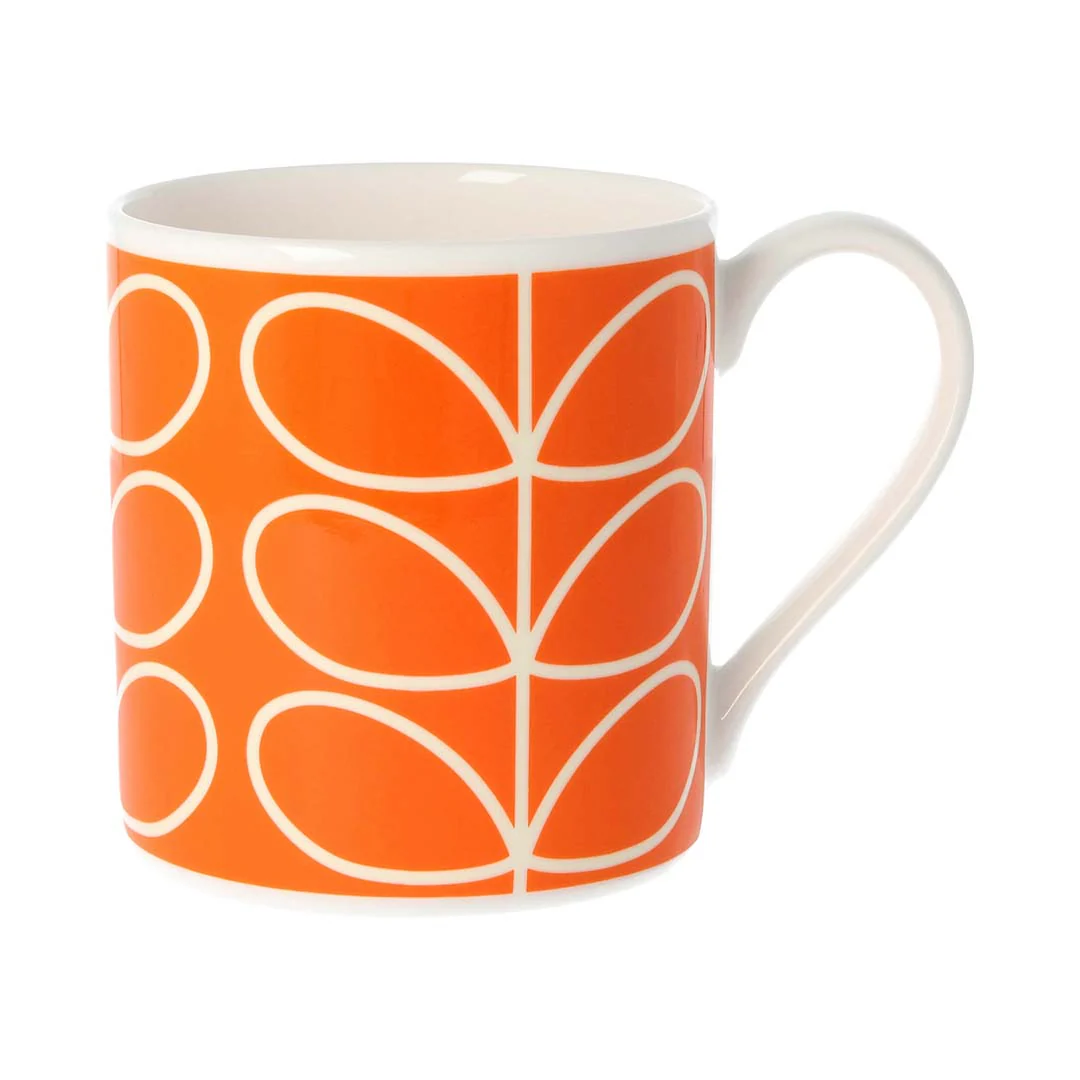 Orla Kiely Poppy Linear Stem Quite Big Mug