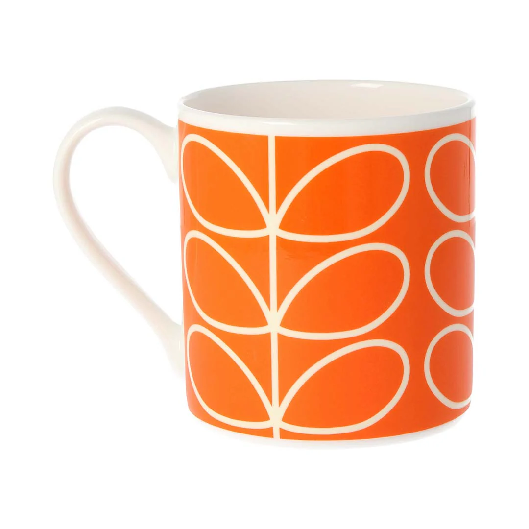 Orla Kiely Poppy Linear Stem Quite Big Mug